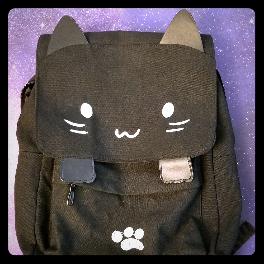 Cat Canvas Backpack (e-youth- Amazon)